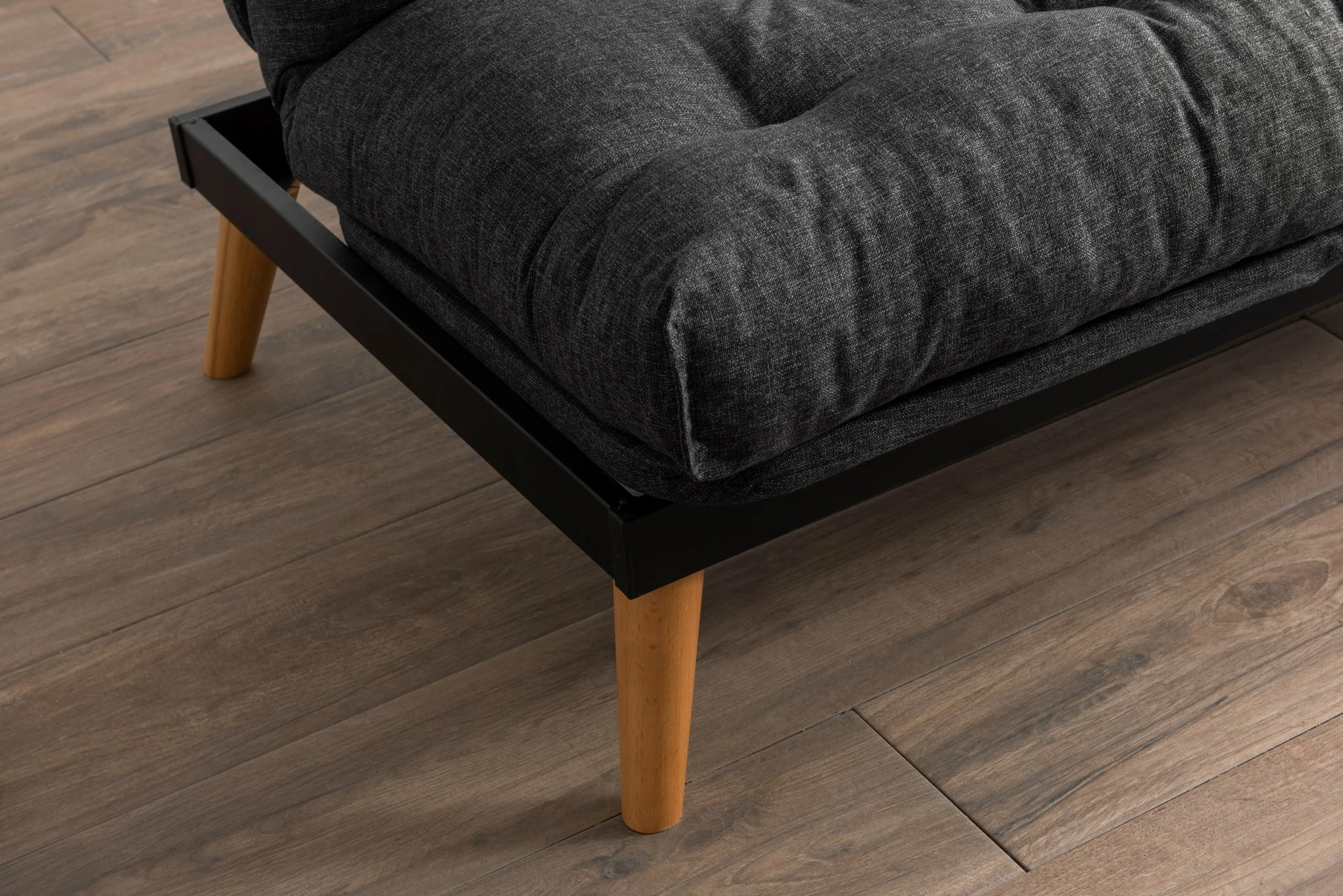 Divan-krevat treshe, Atelier del Sofa, Saki, ngjyrë gri e errët