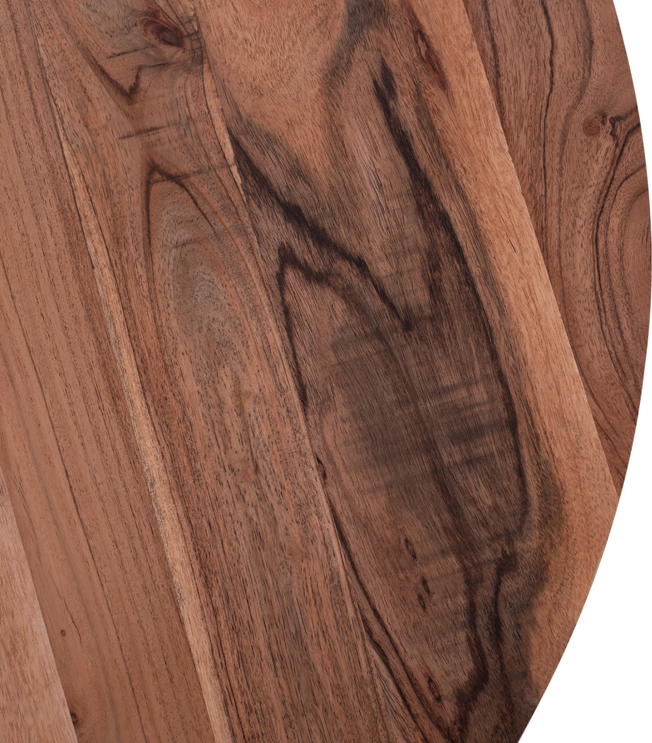 Tavolinë kafeje, dru akacie, dy nivele, ngjyrë natyrale dhe metal i zi, FH8778.11, 90x40cm