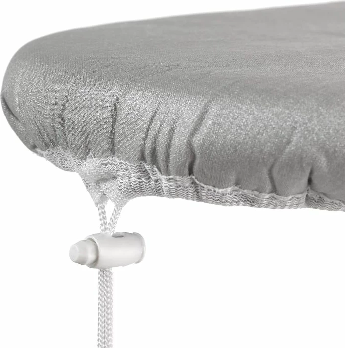 Mbulesë tavoline hekurosjeje Rayen 614301 130 x 47 cm, pambuk 100% me veshje alumini, EasyClip, gri e çelët