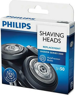 Koka zëvendësuese për makinë rroje Philips SH50/50, për Series 5000 S5xxx, krom, 3 copë