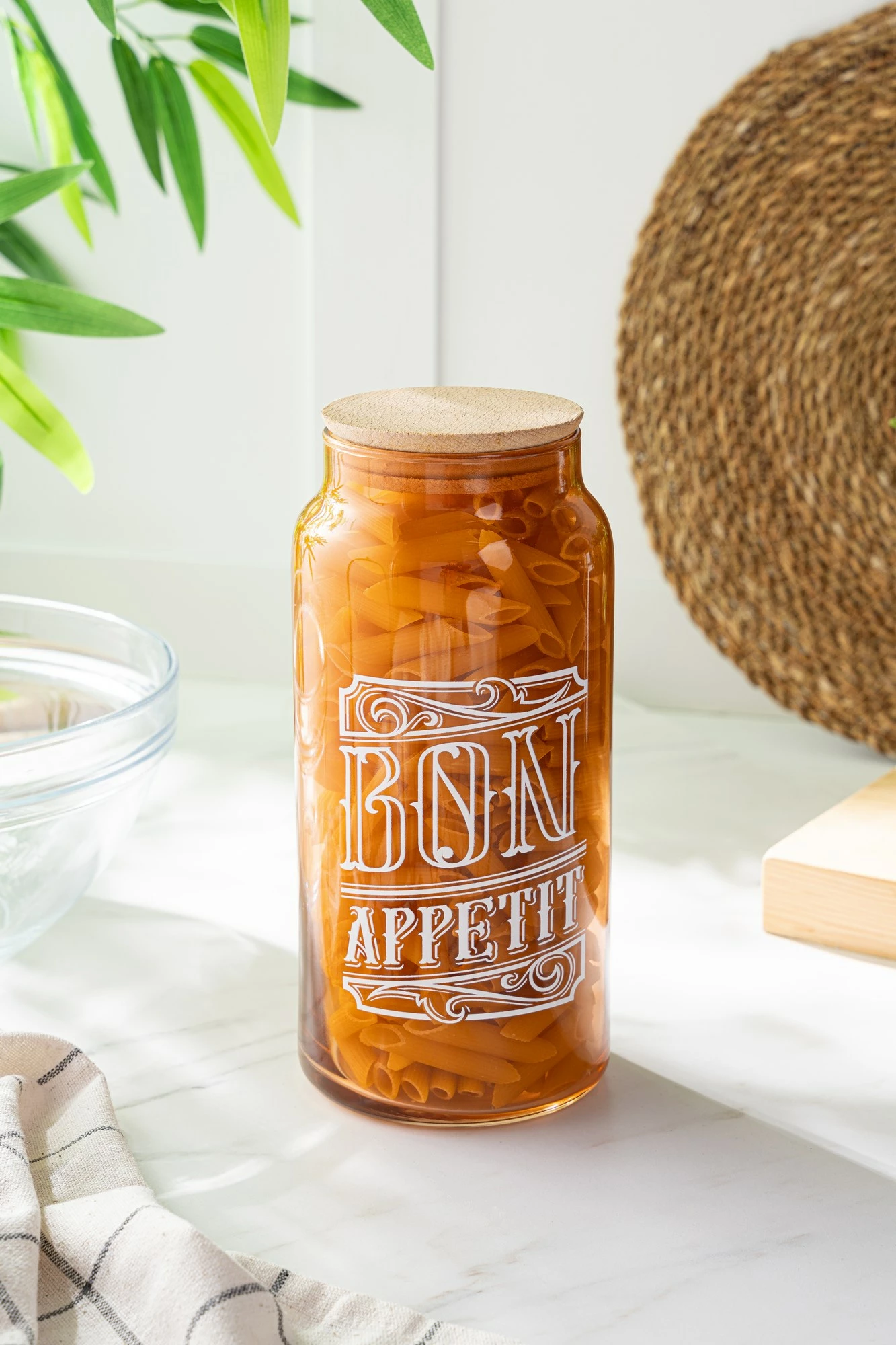 Kavanoz qelqi me kapak druri, Hermia Concept, CoGStojBroW01-14 WBA, shumëngjyrësh, 1400 ml, 10x10x22 cm