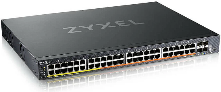 Switch Zyxel XMG2230-52HP, Managed L2/L3, 48x 2.5G PoE, 4x 10G SFP+, Rack 1U, i zi