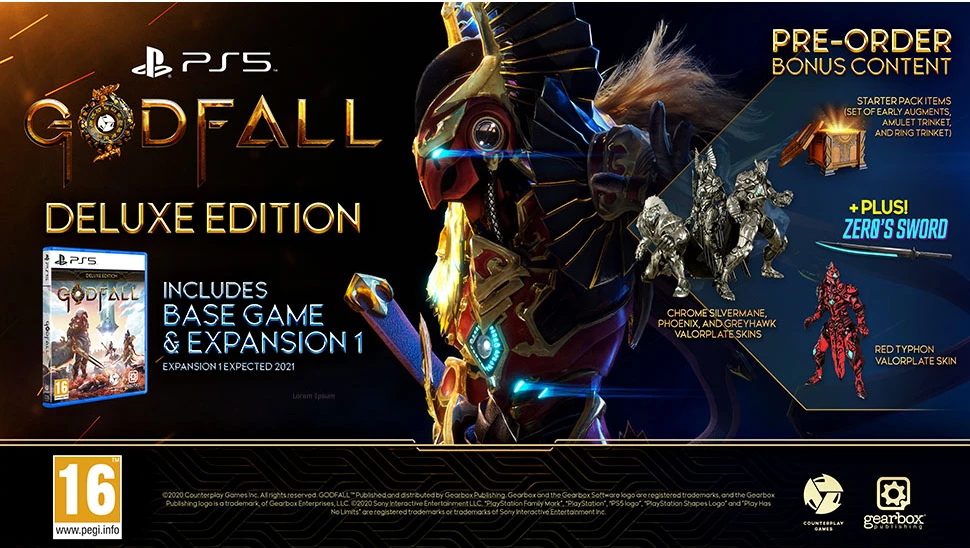Lojë për PS5 Gearbox Publishing Godfall Deluxe Edition, PEGI 16