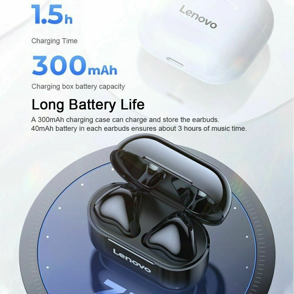 Dëgjuese Lenovo LP40, të bardha