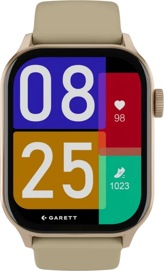 Smartwatch Garett Activity 3 AMOLED 1.96\", IP68, Bluetooth, 340 mAh, set 2 rripa, ari