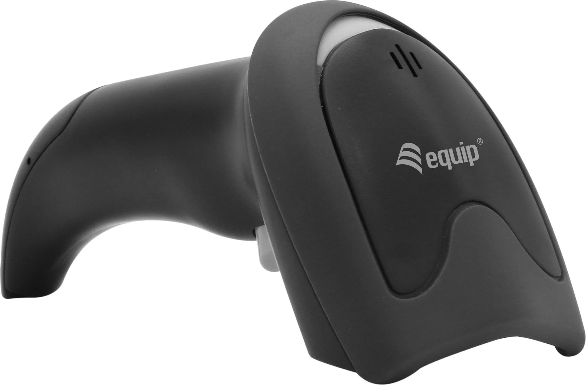 Skaner barkodi Equip 1D Laser, USB me mbajtëse, IP54, i zi
