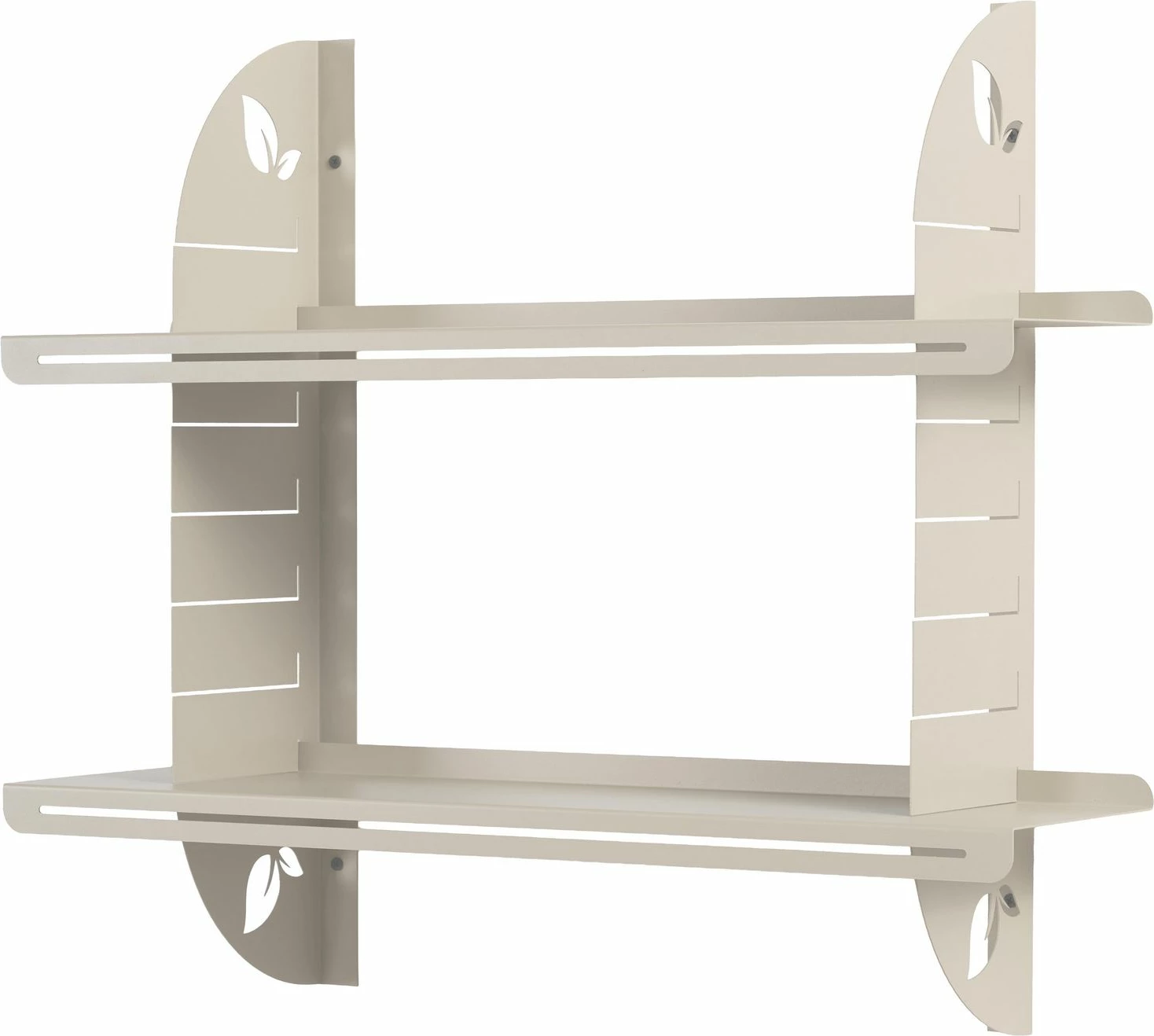 Raft dekorativ metalik për mur, ngjyrë bezhë e butë, Skye Decor, Vlnt126Kr