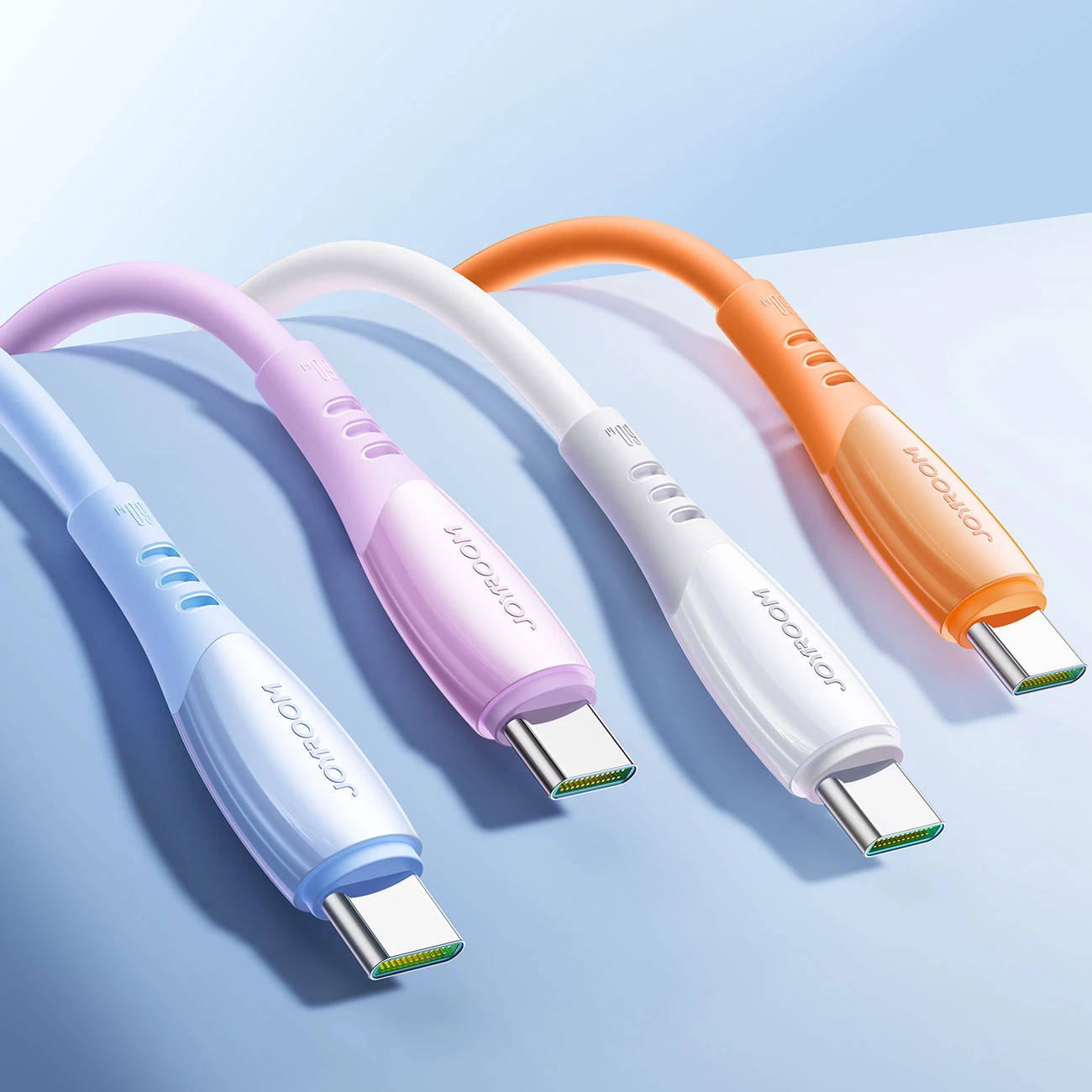 Kabllo USB-C në USB-C Joyroom S-A59 Vibrant Series 60W 1.2 m, blu