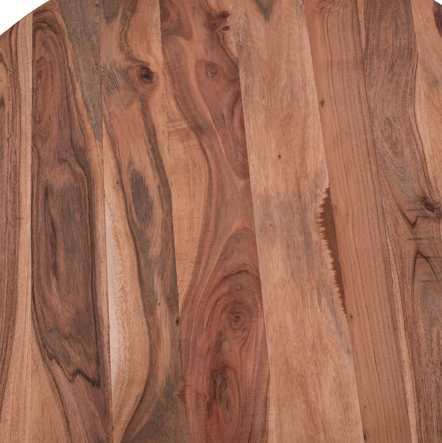 Tavolinë kafeje, dru akacie, dy nivele, ngjyrë natyrale dhe metal i zi, FH8778.11, 90x40cm