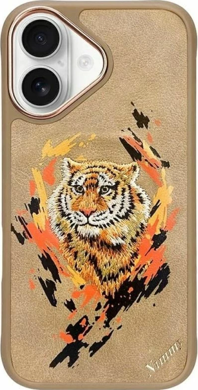 Kapak MagSafe Nimmy Tiger për iPhone 16, kafe