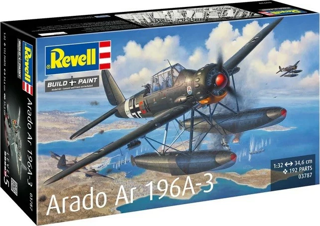 Model plastik avion Revell Arado AR 196A-3, 1:32, 34.6 cm