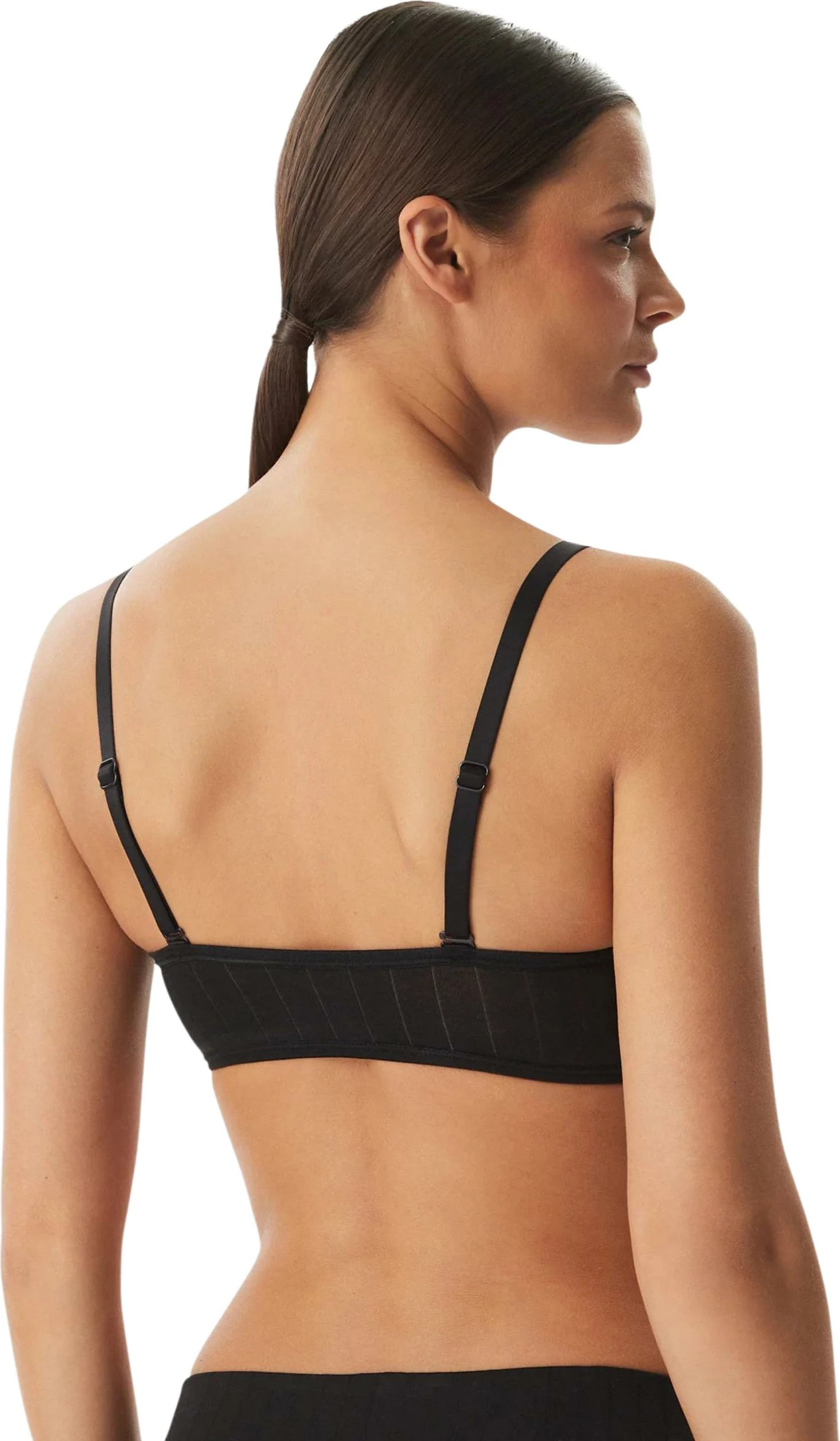Sutjenë bandeau për femra Calvin Klein Underwear LV00QF8710, e zezë [Madhësia: XS]