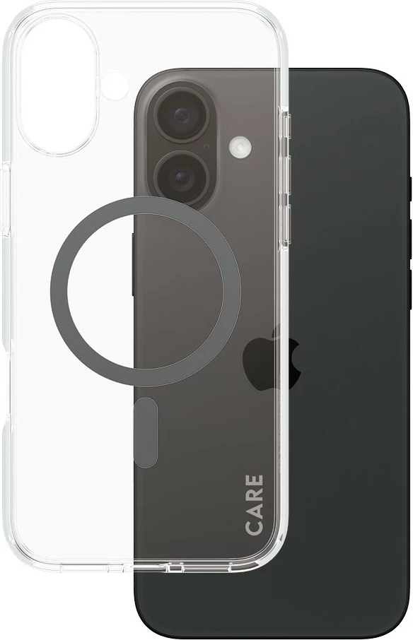 Mbështjellës PanzerGlass CARE Case Flagship MagSAFE për iPhone 16 Plus, transparent