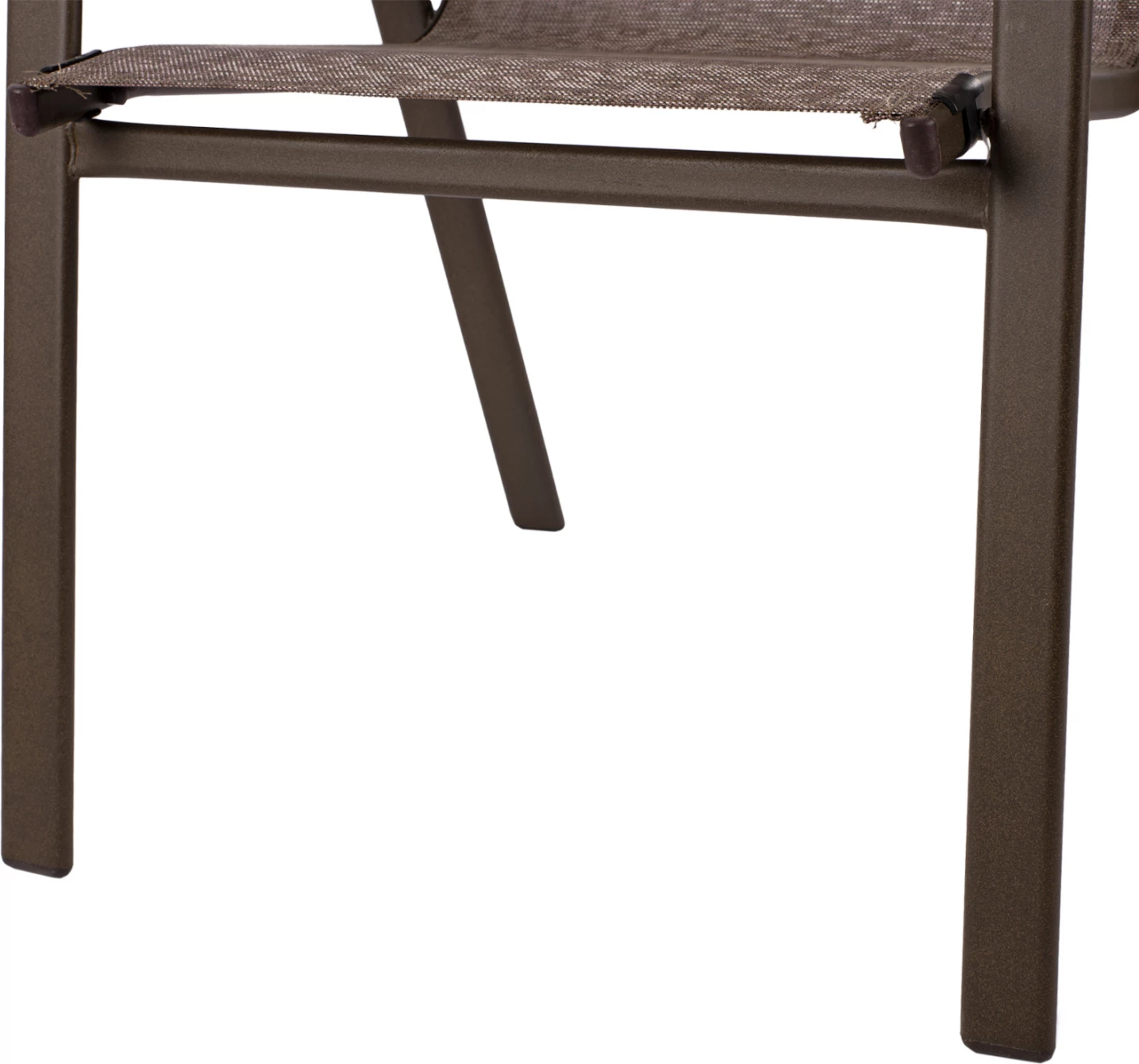 Karrige e jashtme LEON FH5000.02, kornizë metali ngjyrë kafe, tekstilene kafe, 54x70x93H cm