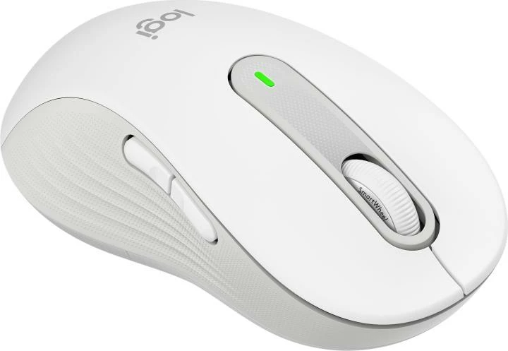Maus Logitech Signature M650 910-006255 wireless Bluetooth me butona anësorë, i bardhë
