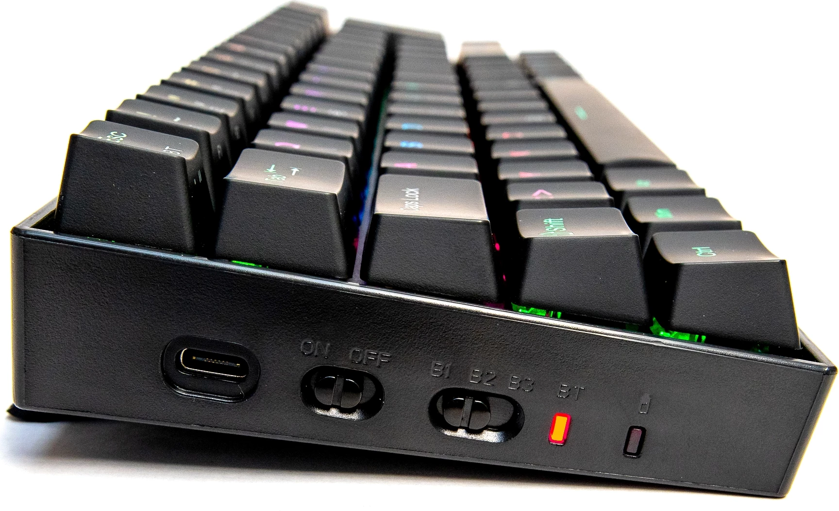 Tastierë mekanike Redragon Draconic K530, 60% 61 taste, RGB, Bluetooth 5.0, Brown switches, SLO/CRO layout, e zezë