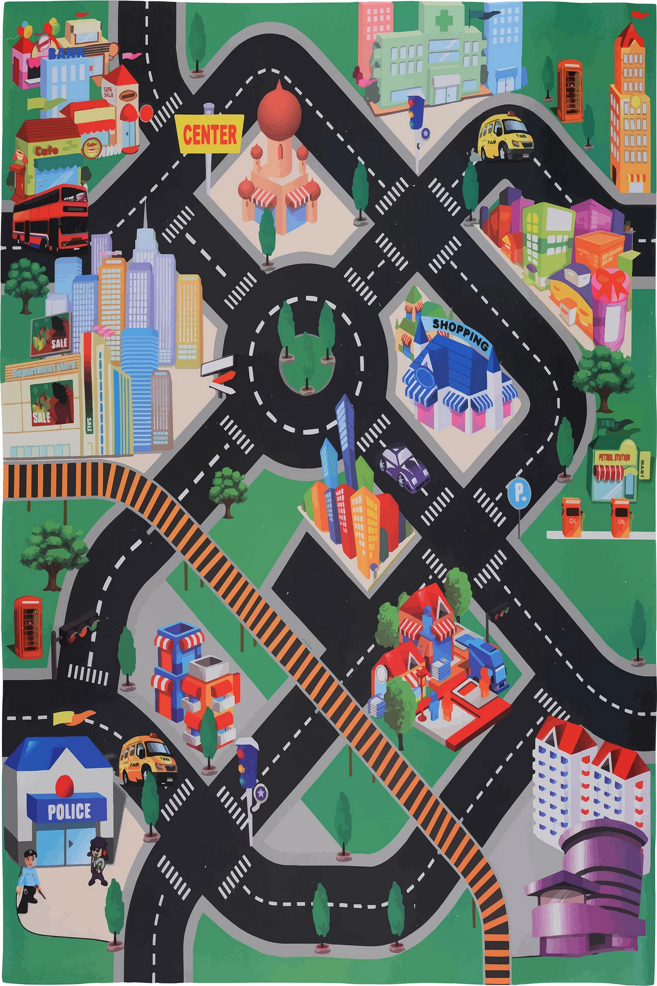 Qilim korridori, shumëngjyrësh, 100x300cm, Conceptum Hypnose, WOOKECE159