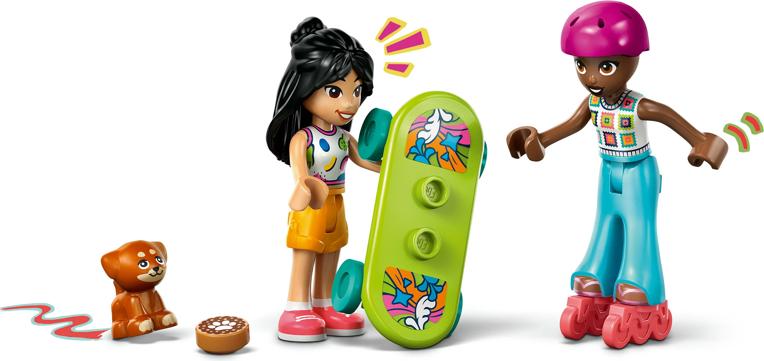 Set ndërtimi LEGO Friends 42659, veturë udhëtimi, 220 copë, e verdhë