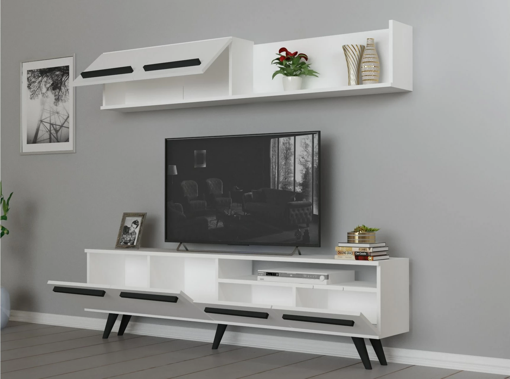 Njësi TV Hanah Home, Mono, e bardhë