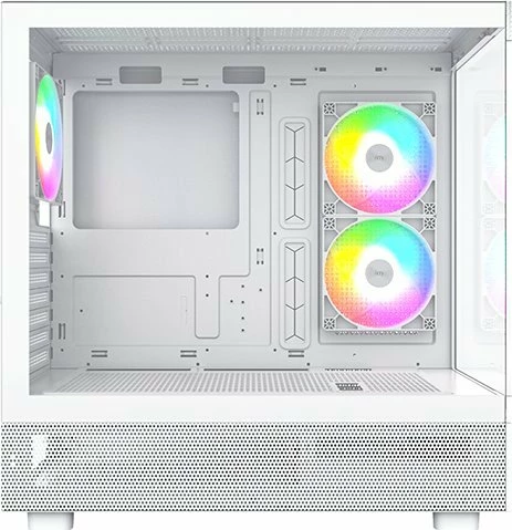 Kasë Montech XR, Midi Tower ATX, ARGB, USB-C, pa PSU, e bardhë