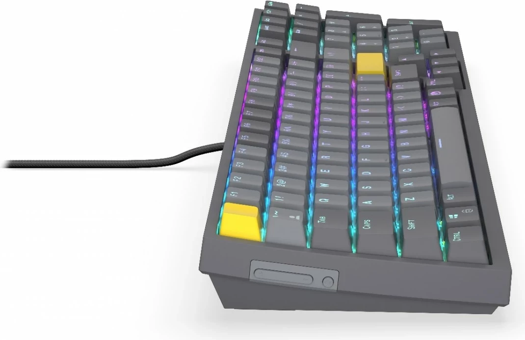 Tastierë mekanike Endorfy Celeris 1800, RGB, wireless, 96%, gri