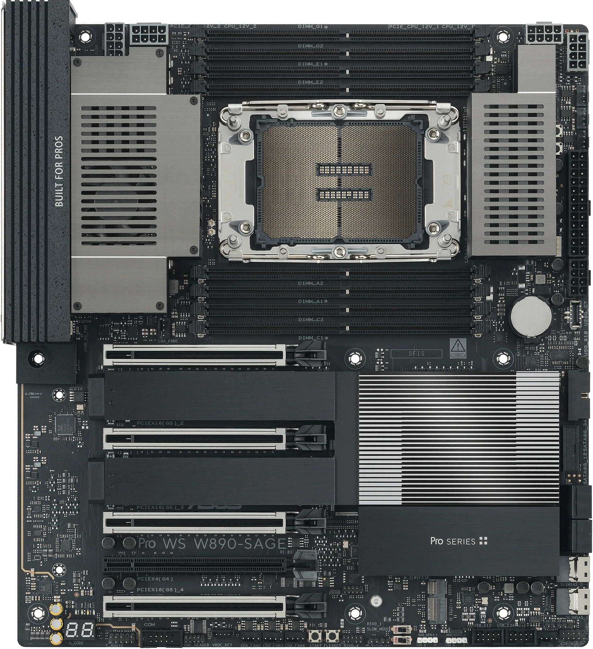 Pllakë amë ASUS Pro WS W890-SAGE, LGA 4710-2, DDR5 ECC, PCIe 5.0