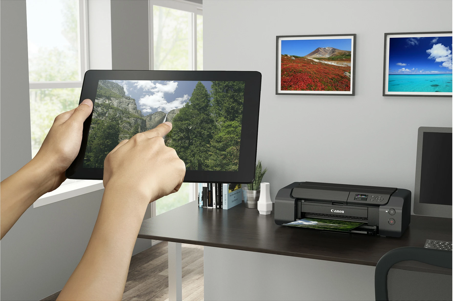 Printer fotografik Canon PIXMA PRO-200S, Inkjet A3+, 4800 x 2400 DPI, Wi‑Fi, i zi