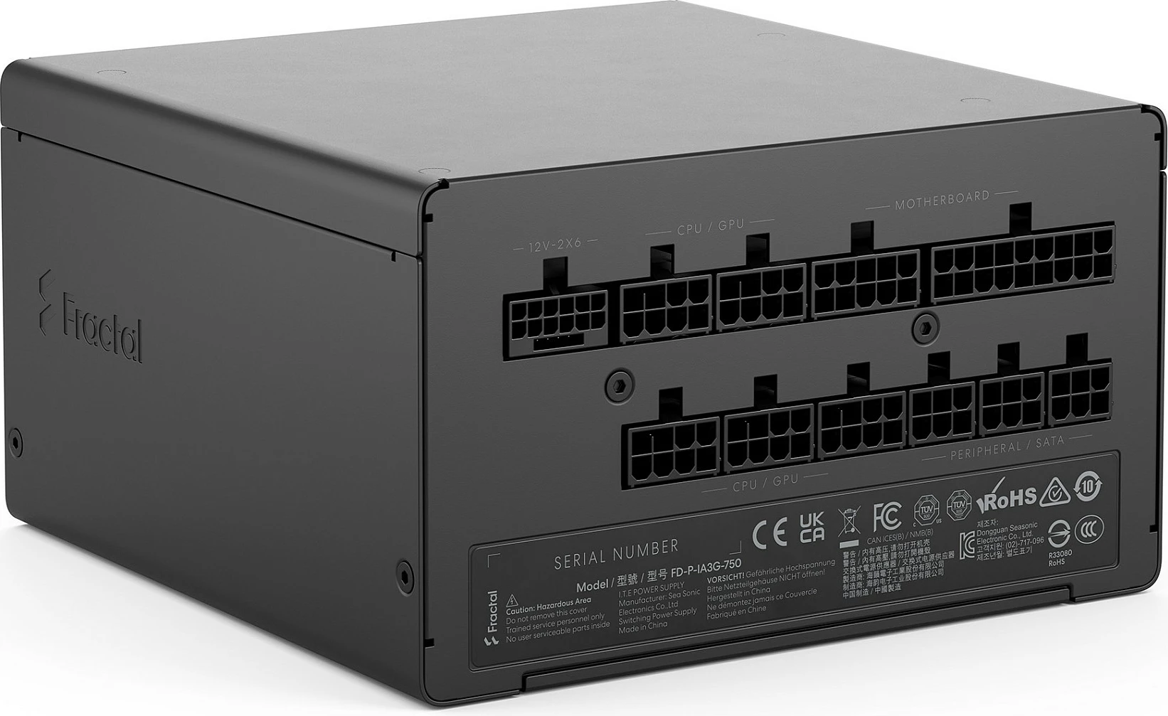 Furnizues rryme Fractal Design Ion 3 Gold 750W, ATX 3.1, fully modular, 80 PLUS Gold, i zi