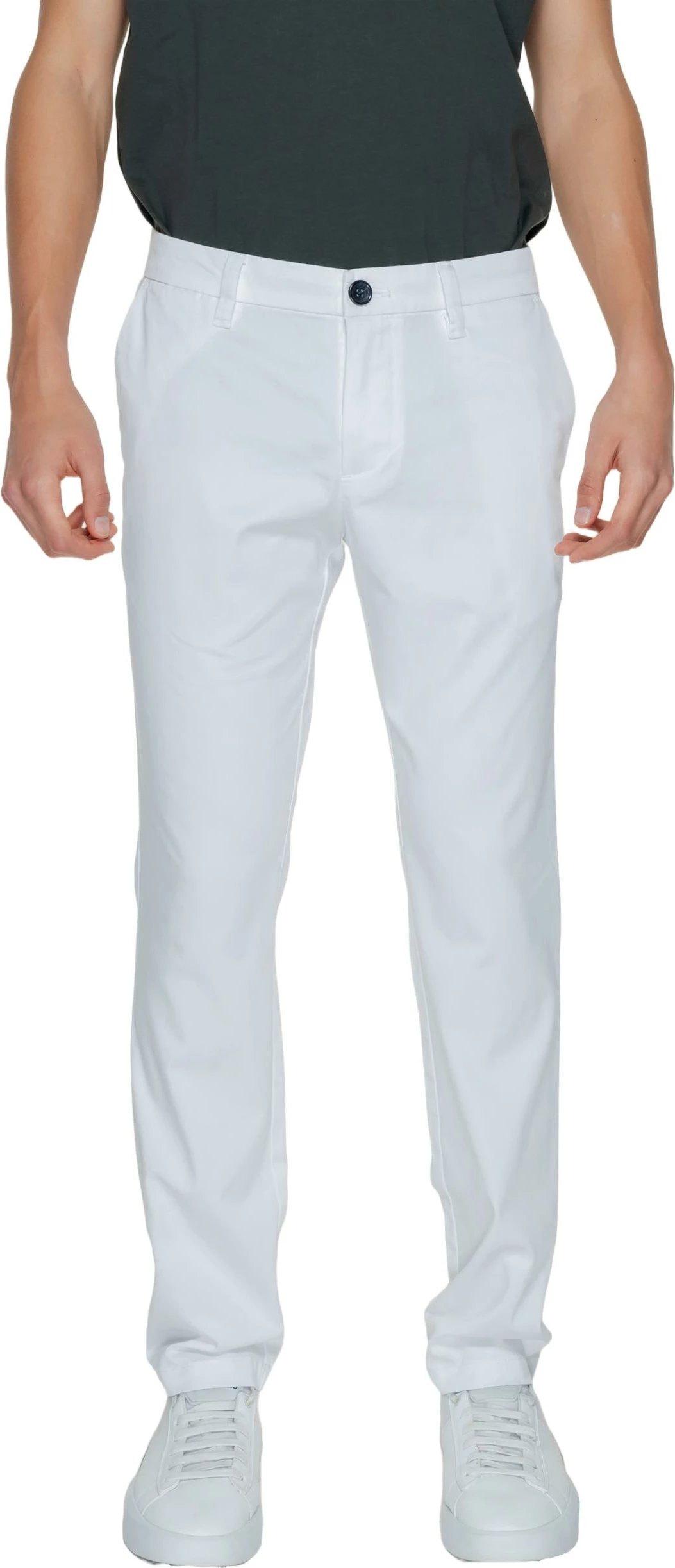Pantallona për meshkuj Armani Exchange 8NZP20 ZN1RZ, të bardha