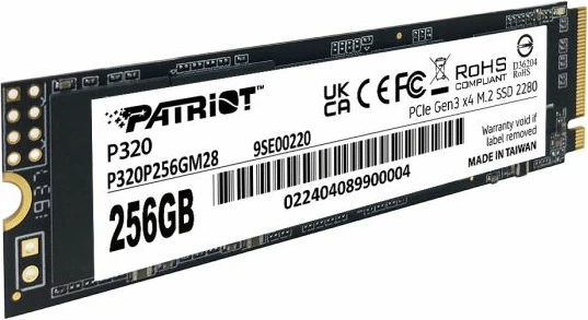 SSD Patriot P320 P320P256GM28 256GB M.2 NVMe PCIe Gen3 x4 2280