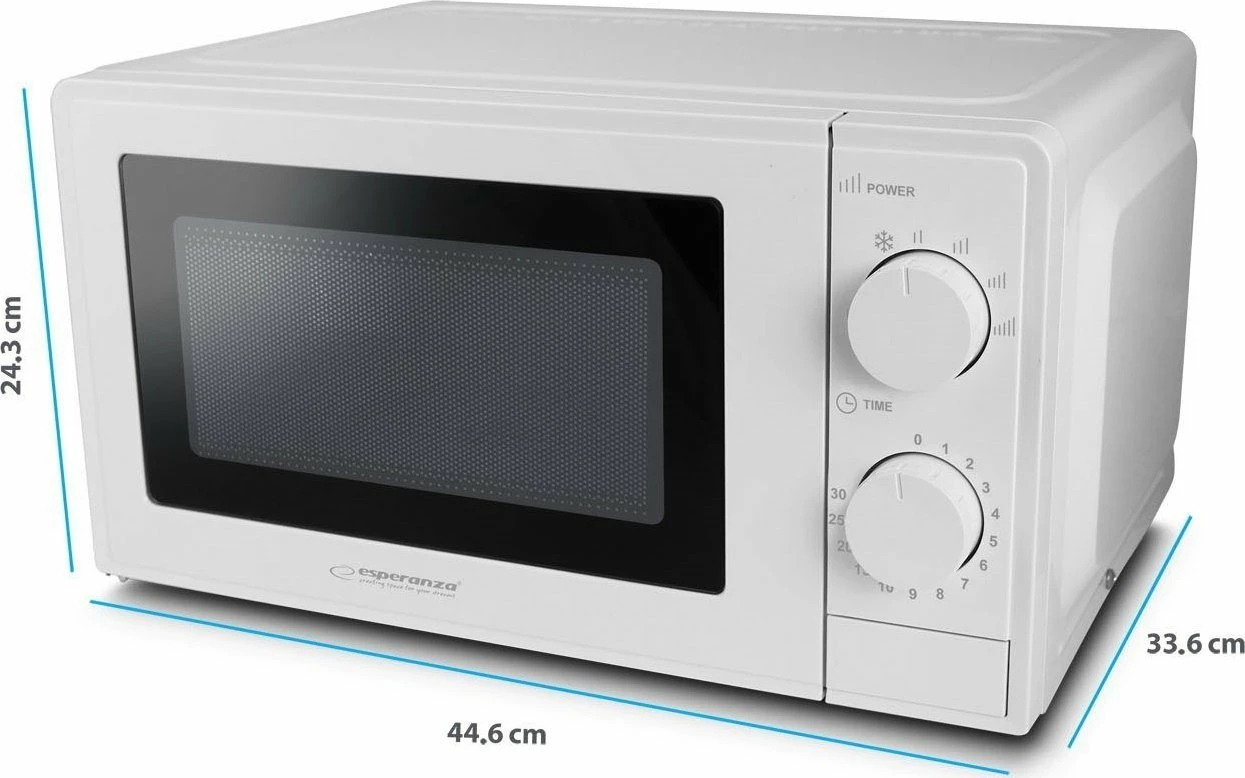 Furrë mikrovalë Esperanza Estofado EKO011W 20 L 700 W, e bardhë