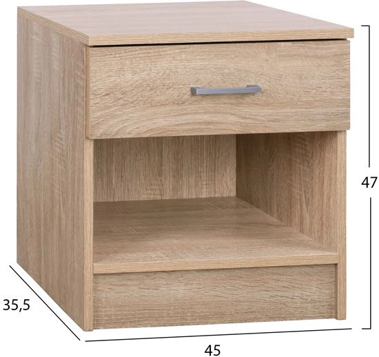 Komodinë me një sirtar Sonama 45x35x47cm FH2345.01