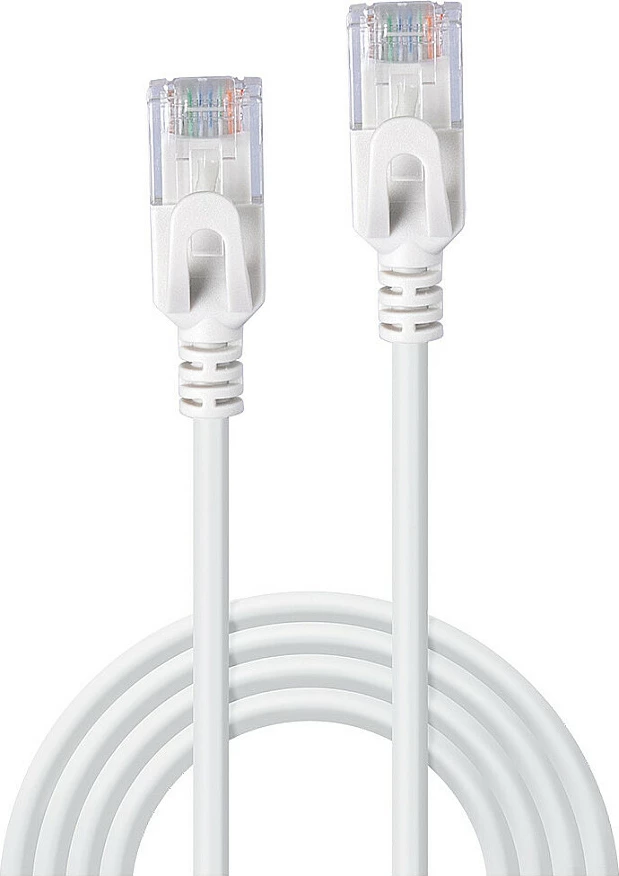 Kabllo rrjeti LINDY Cat6A Ultra Slim 1m, RJ-45, LSZH, gri