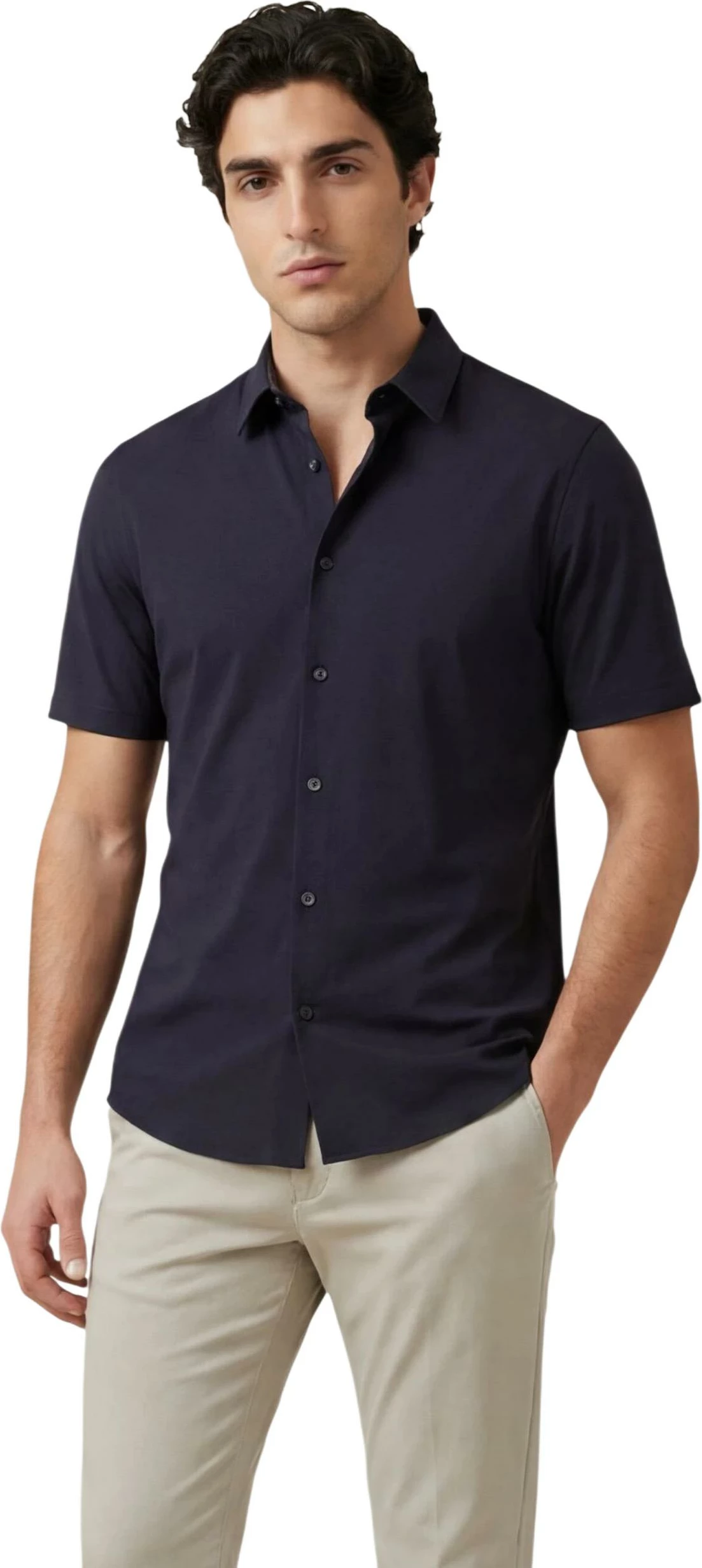 Këmishë për meshkuj Armani Exchange XM001566 AF19193, kaltër e errët