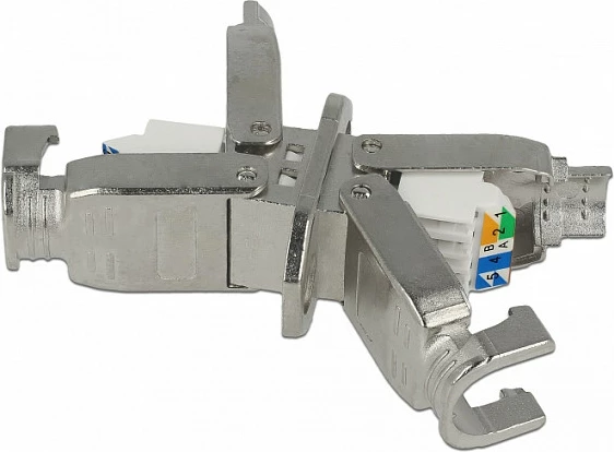 Kuplues rrjeti DeLOCK 86466, Cat6 U/FTP (STP), 2x LSA, inox