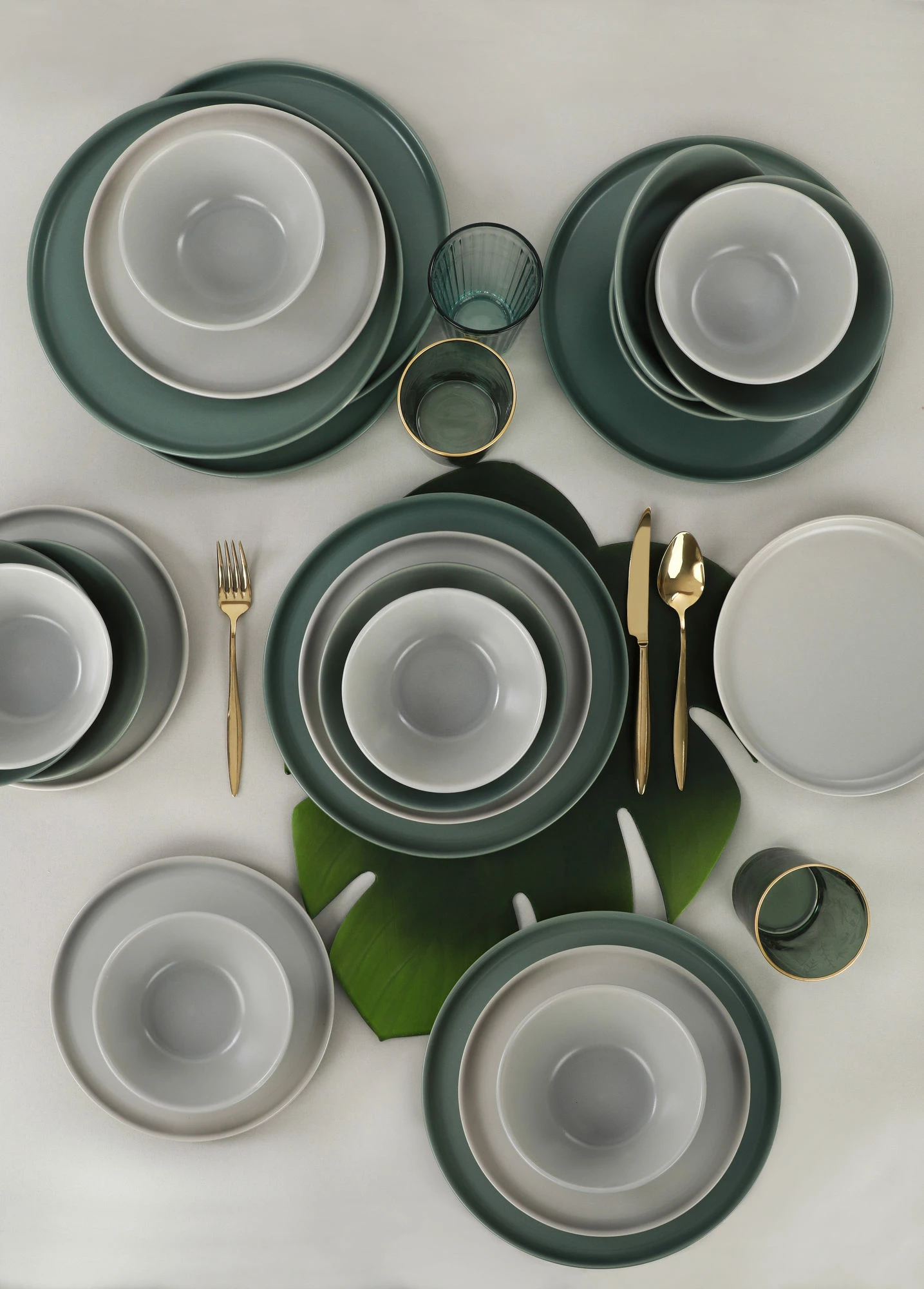 Set enësh për drekë prej qeramike, 24 copë, Hermia Concept, TY039124FX90A000000MAET000