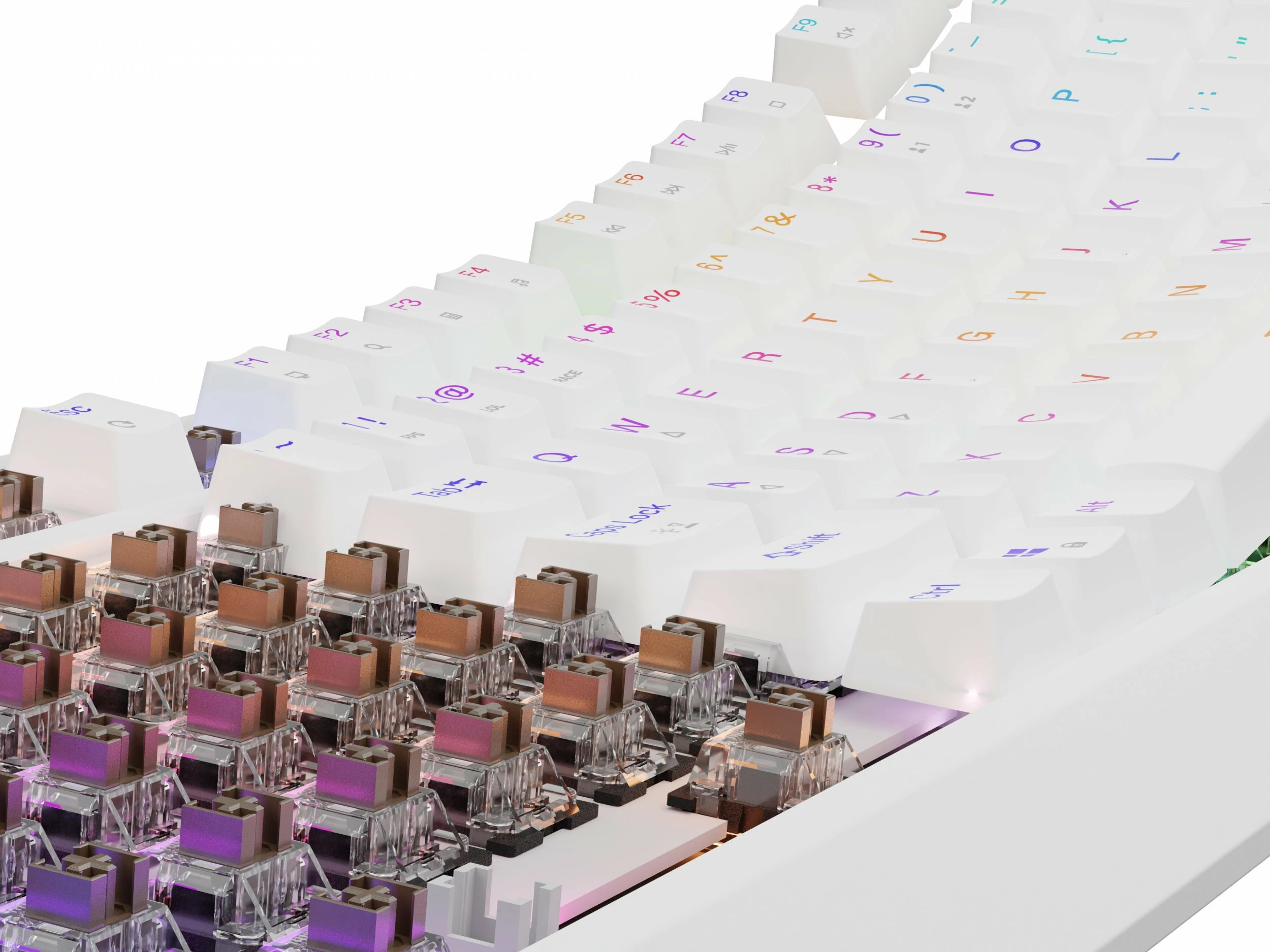 Tastierë gaming Genesis Thor 230 TKL NKG-2080 mekanike Outemu Brown RGB, e bardhë