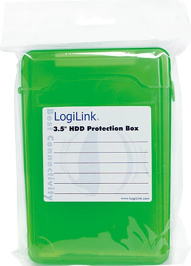 Kuti mbrojtëse për HDD 3,5" LogiLink, për 1 HDD, e gjelbër