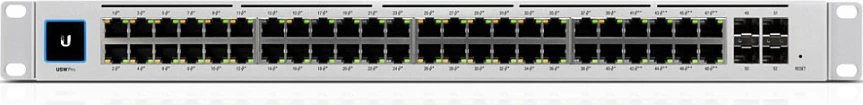 Switch Ubiquiti UniFi USW-PRO-48, Managed, L2/L3, Gigabit Ethernet (10/100/1000), Rack mounting, 1U, Argjendtë