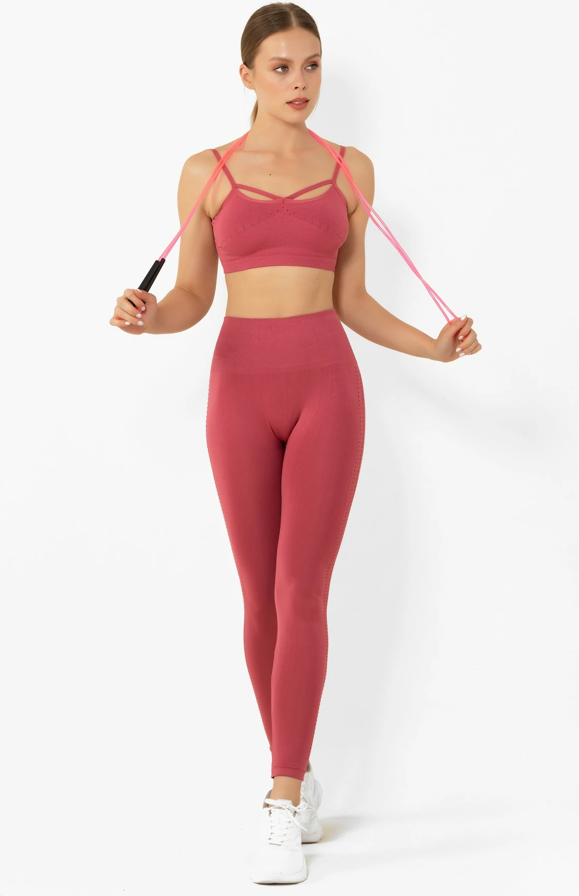 Bra sportiv Jumeon, ngjyrë rose, 001-001291