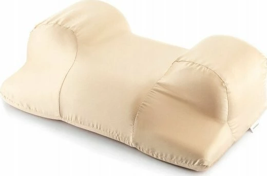 Jastëk ortopedik anti-rrudha InnovaGoods INNOVAGOODS, memory foam, 50x14x30 cm, me mbulesë sateni e heqshme, bezhë