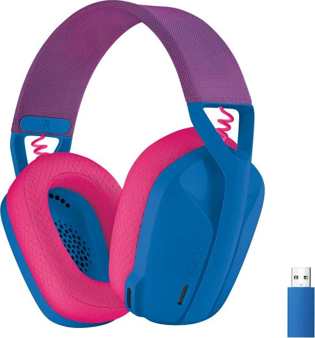 Kufje gaming Logitech G435 Lightspeed 981-001062, wireless 10 m, blu