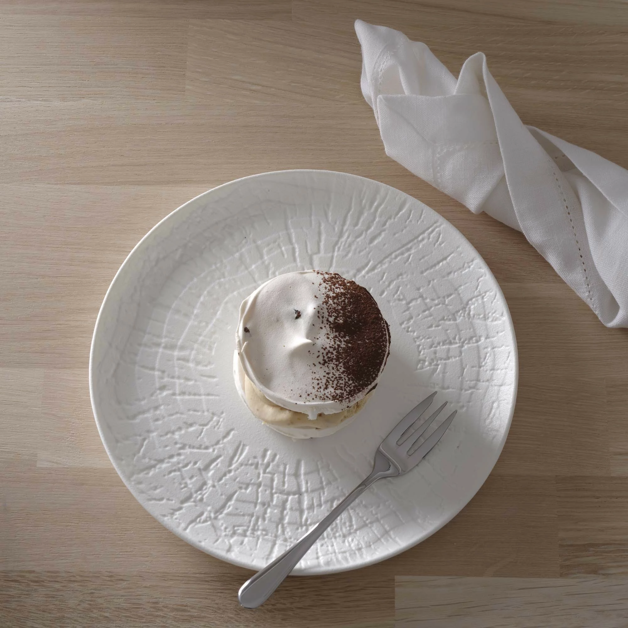 Tas i cekët Fine Dine Nordic 200mm 1200ml, i bardhë, set 3 copë