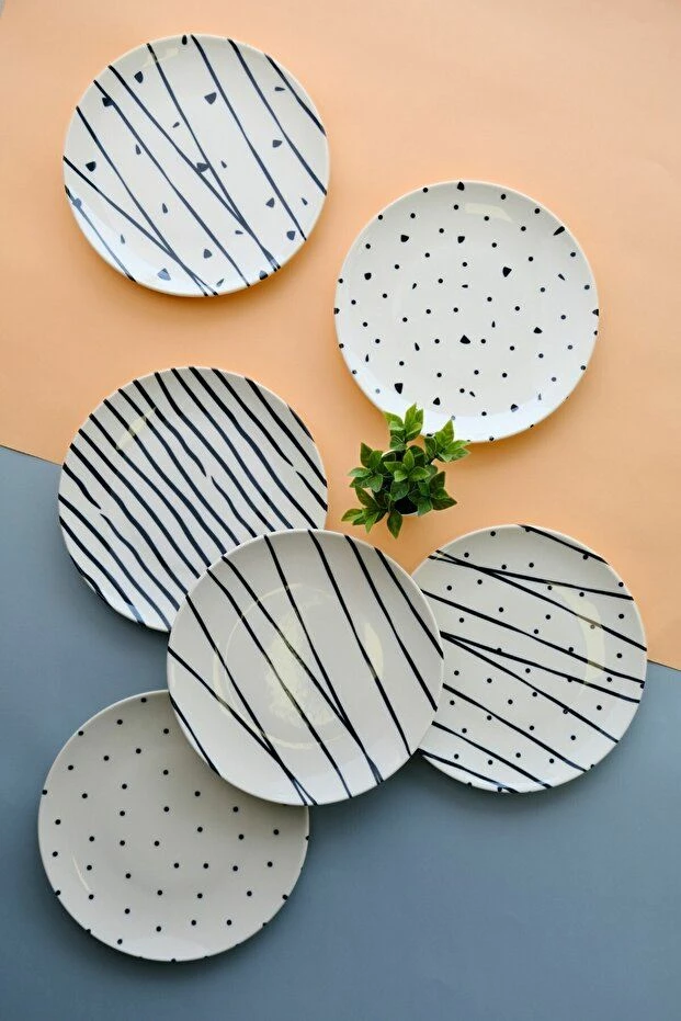 Set pjatash ëmbëlsirash (6 copë), Hermia Concept, TVL6PTPRS1108