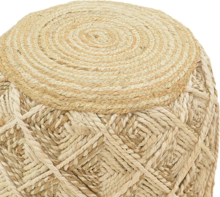 Stool Yton, bezhë, 100% jute, 40x40x40cm