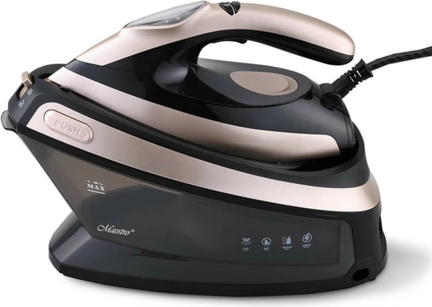 Hekur me avull Feel-Maestro MR-320C, 2400W, rezervuar 1.5L, i zi/ari