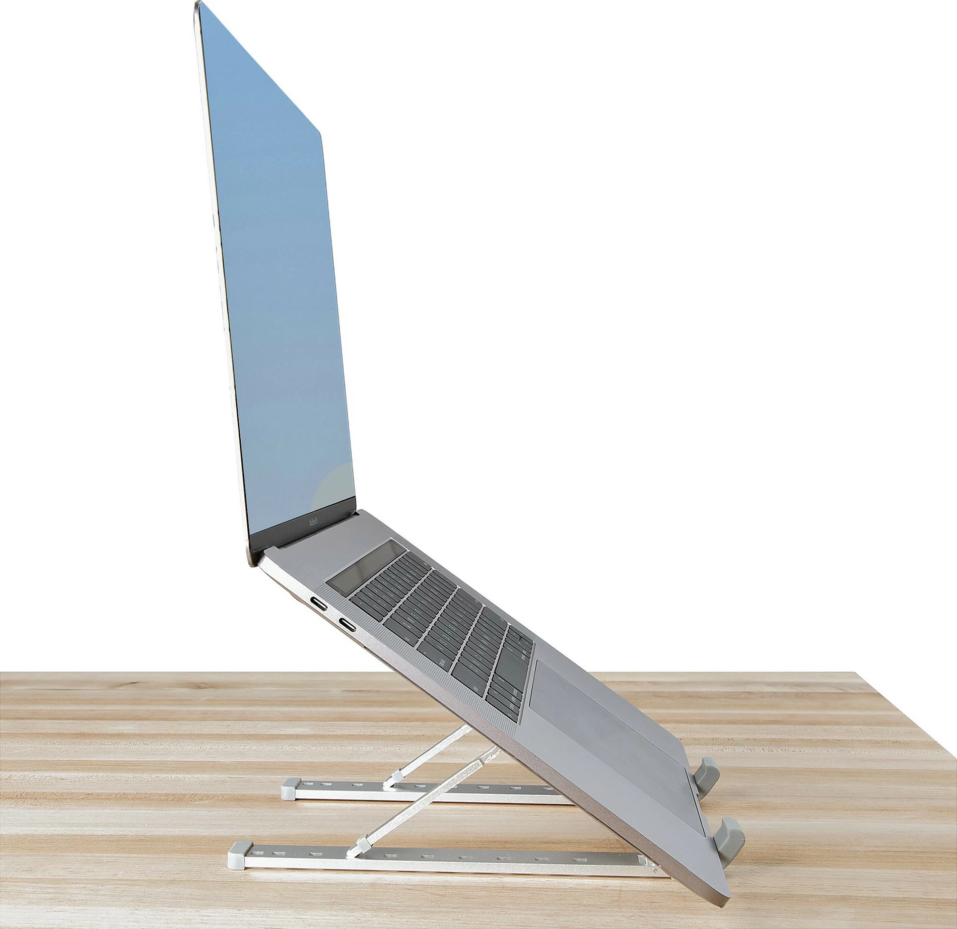 Mbajtëse laptopi StarTech Foldable Laptop Riser Stand, alumin, rregullim këndi 15-84°, deri 10 kg, Silver