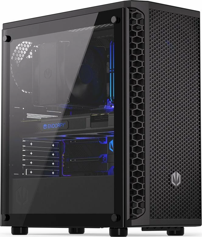 Kasë Endorfy Signum 300 Air EY2A005 Midi Tower ATX/mATX/Mini-ITX, panel anësor xham i kalitur, 4x Stratus 120 PWM fanë, e zezë