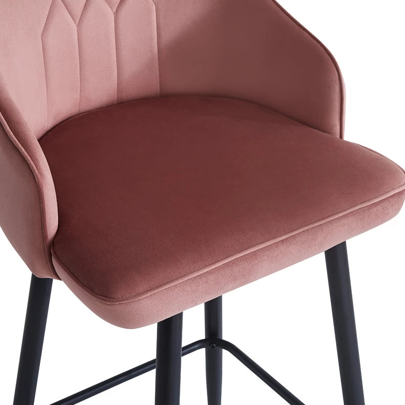 Karrige për bar Velva, ngjyrë mollë e kalbur, 49x63x113cm