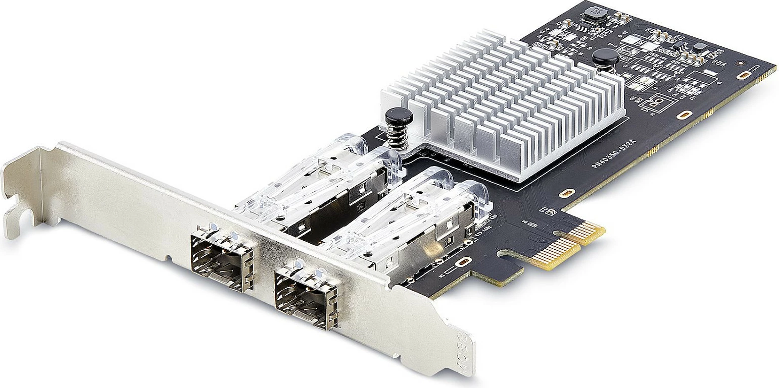 Kartë rrjeti StarTech 2-Port SFP, Intel I350-AM2, PCIe 2.0 x1, 2x 1GbE, e zezë/argjendtë